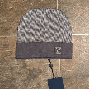 Louis Vuitton Gray Knit Beanie